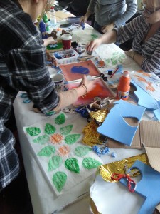 Making printing stamps D Rogers